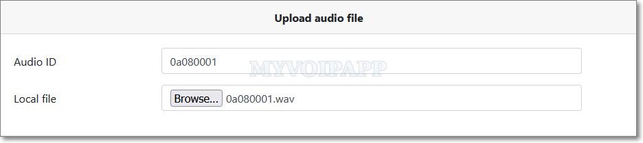upload audio files to virtual server